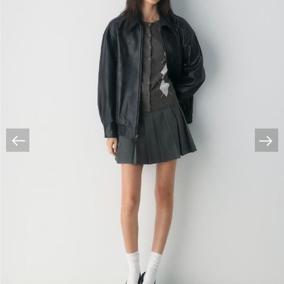 Sunday Best Olive Micro Pleated Skirt - Picture 4 of 6